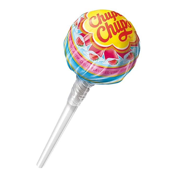 Chupa Chups Cremosa Pops Ice Cream 40 count bag lollipop suckers, 2 assorted creamy flavors