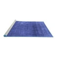 thumbnail image 2 of Ahgly Company Machine Washable Indoor Rectangle Oriental Blue Industrial Area Rugs, 8' x 12', 2 of 4