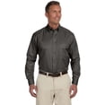thumbnail image 3 of Harriton Men's Easy Blend™ Long-Sleeve Twill Shirt with Stain-Release, 3 of 4