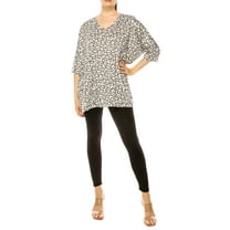 Moa Collection Women's 2-Piece Lounge Set Buttery Soft Tunic and Black Leggings