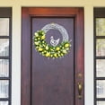 thumbnail image 4 of CNKOO Easter Wreath Flat Printing Egg Garland Pendant with Hanging Rabbit Decoration Home Decor, 4 of 8