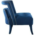 thumbnail image 3 of Modway Honor Performance Velvet Upholstered Arm Chair in Navy (Set of 2), 3 of 7