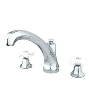 8 Inch -18 Inch Widespread Roman Tub Filler - Polished Chrome