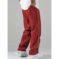 thumbnail image 2 of Pantalones deportivos ZAFUL Parachute Y2k Baggy para hombre, color rojo XXL, 2 of 6