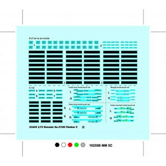 1/72 Sukhoi Su27UB Flanker C Russian Fighter