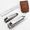 Brown Case, variant on Beauty Power Nail Clippers Set for Men 3 in 1 - Stainless Steel Toenail and Fingernail Clippers with Glass File, Anti Splash, PU Leather Travel Case - Fathers Day Gift - Brown