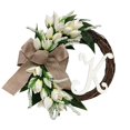 thumbnail image 2 of Christmas Wreath,Mother's Day White Wreath A~Z Letter Surname Natural Grape Vine Door Wreath Unique Surname Ideas 26 Letters Farmhouse Wreath For Front Door Spring Seasons Outdoor Hanger Deco, 2 of 7