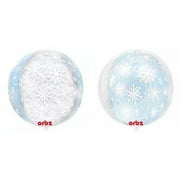 Orbz XL 16" Snowflake Frozen Christmas Mylar Foil Balloon Party Decoration