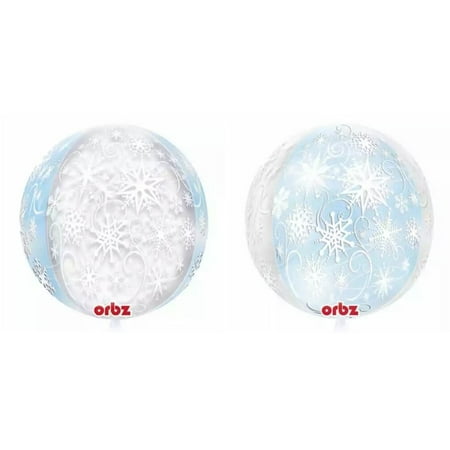 Orbz XL 16" Snowflake Frozen Christmas Mylar Foil Balloon Party Decoration