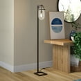 thumbnail image 5 of Henn&Hart 10" Blackened Bronze Metal/Glass Floor Lamp, 5 of 8