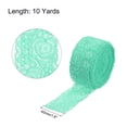 thumbnail image 2 of Unique Bargains Lace Trim 10 Yards 1.6 Inch Flower Elastic Lace Ribbons for Package Decoration Wedding Headbands Light Green, 2 of 5