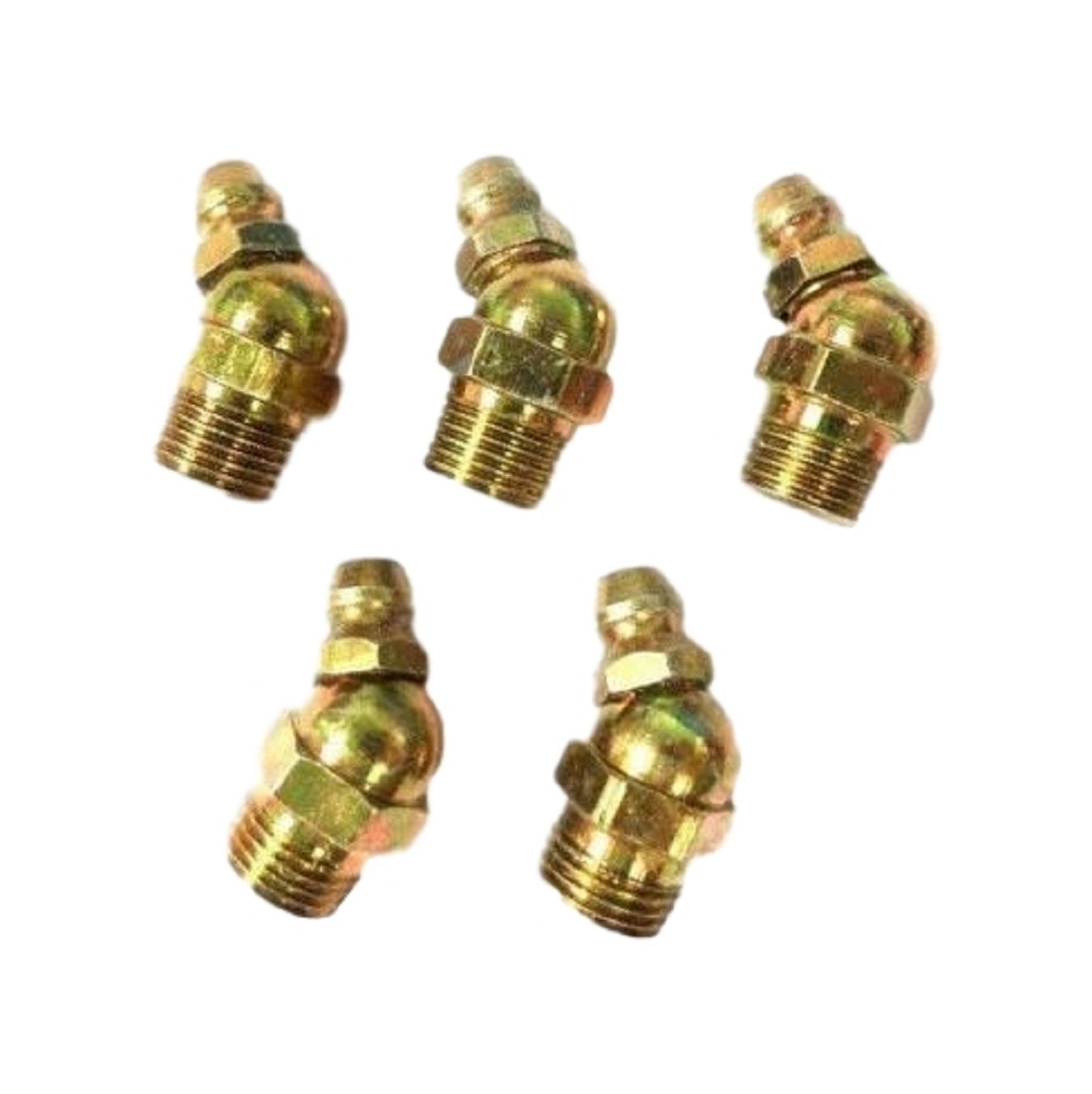 Big A 3605000 Hydraulic Grease Brass Fittings 1/8 Pipe x 13/64 Lot Of