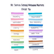 Mr. Sketch Scented Washable Markers, Chisel Tip, Assorted Colors, 14 Count