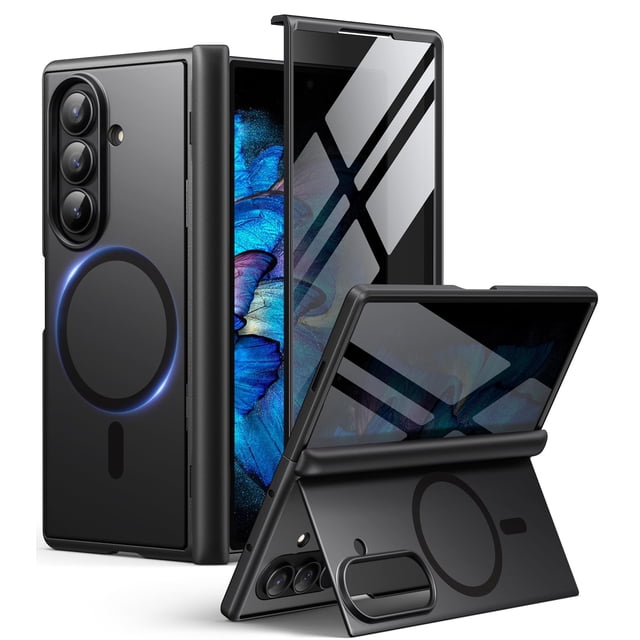 Funda BERFY para Samsung Galaxy Z Fold 7 con pantalla de privacidad y soporte