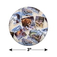 thumbnail image 3 of Rockies Mountain Life Fishing Bear Eagle Pattern Kitchen Refrigerator Locker Button Magnet, 3 of 6