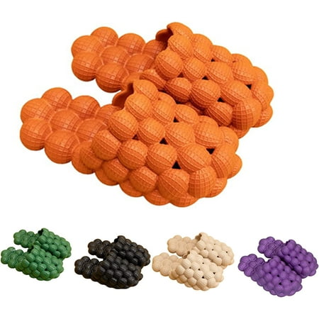 

Unisex Lychee Sandals Massage Bubble Slides Slippers for Women/Men Funny Lychee Non-slip Spa Slippers Slippers for Indoor & Outdoor