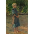 thumbnail image 3 of Thomas Herbst 13x18 Black Modern Framed Museum Art Print Titled - Standing Girl in the Blue Dress (1900), 3 of 5