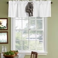 thumbnail image 4 of 2 Pack Valances for Windows, Funny Elephants Window Valances for Living Room/Bedroom/Bathroom, Cute Art Fun Lovely Animals on Toilets Light Filtering Kitchen Curtain Valance 42"W x18" L, 4 of 9