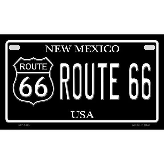 Aluminum (12 inch x 6 inch) Route 66 New Mexico Metal Motorcycle License Plate Tag Sign Car Truck Wall Home