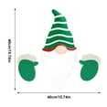 thumbnail image 2 of Del Hogar Navidad Temática Santa Muñeco De Nieve Jardín Cerca Adorno Adorno Vacaciones Decoración Colgante Regalo Guardurnaity HA041705-03, 2 of 6