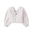thumbnail image 3 of The Children's Place Girls Bow Back Cable Knit Chenille Sweater, Sizes XS-XXL, 3 of 4
