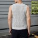 thumbnail image 2 of Chaleco de punto con aberturas para hombre: prenda sin mangas con cuello redondo, diseño moderno, combina con leggings/vaqueros, tallas S-XXL, 2 of 8