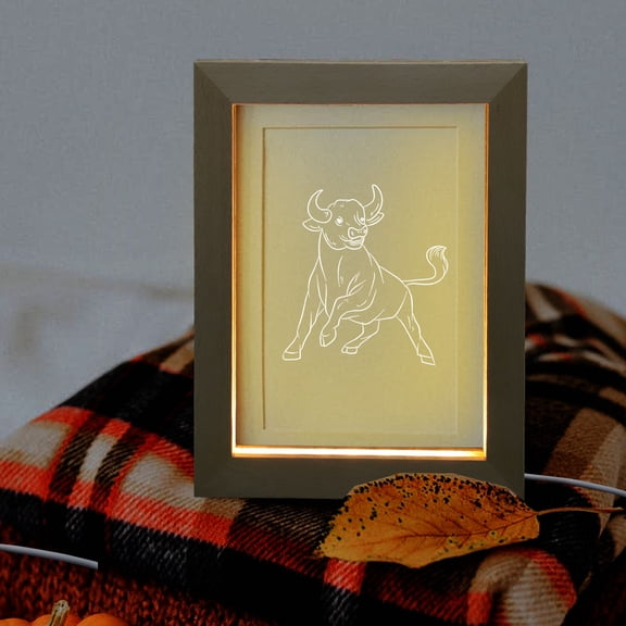 Beaupretty Led Light Wood Picture Frame Multi 1 Set