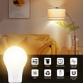 thumbnail image 5 of A19 LED Light Bulbs with Remote Control, 800LM 9W, 60W Equivalent LED Bulbs,Stepless Dimmable 3000K-6000K,E26 Base,CRI 80+,2.4GHz,25000+ Hours Lifespan,Light Bulb for Home Decor,1Bulb&1Remote, 5 of 7
