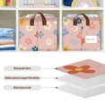 thumbnail image 6 of Rectangle Storage Basket with Handles Flowers Pink Background Collapsible Storage Bin Large Storage Bins Decorative for Clothes Toys Bedroom, 6 of 8