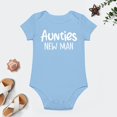thumbnail image 4 of Aunties New Man - Baby Clothes - Funny Newborn Bodysuit Outfits for Boys Sky Blue-style 9months, 4 of 7