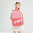 thumbnail image 2 of Color Block Sport Print Backpack Lightweight Waterproof Casual School Bookbag For Elementary Daily Travel Outdoor for Ages 5rd 5th 7th 9th, 2 of 8