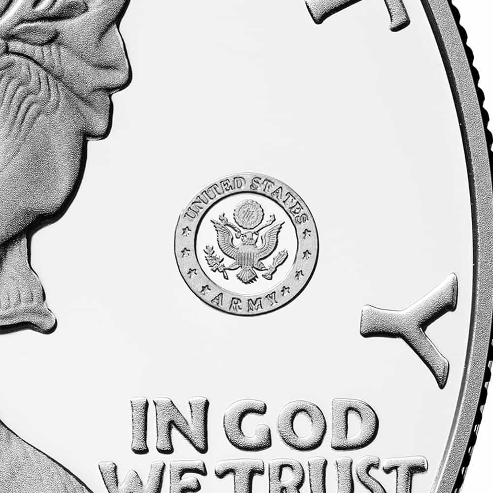 2025-W US Army Privy 1 oz Proof Silver American Eagle PCGS PF 70