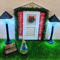thumbnail image 4 of 5 Piezas 1/12 Puerta de Muebles en Miniatura Modelo de árbol de Navidad Kits de Construcción de de Simulación CUTICAT Puerta de la casa de muñecas, 4 of 8