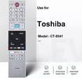 thumbnail image 3 of CT-8541 For TOSHIBA Smart Television Plastic Remote Control TV Replacement Remote, 3 of 4