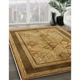thumbnail image 2 of Ahgly Company Indoor Rectangle Mid-Century Modern Yellow Yellow Oriental Area Rugs, 4' x 6', 2 of 6