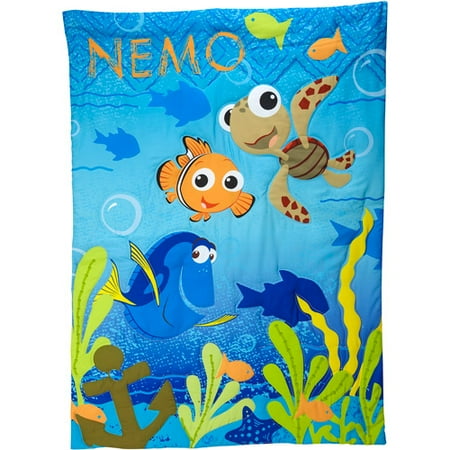 disney nemo 3-piece toddler bedding set with bonus matching pillow disney nemo 3-piece toddler bedding set with bonus matching pillow