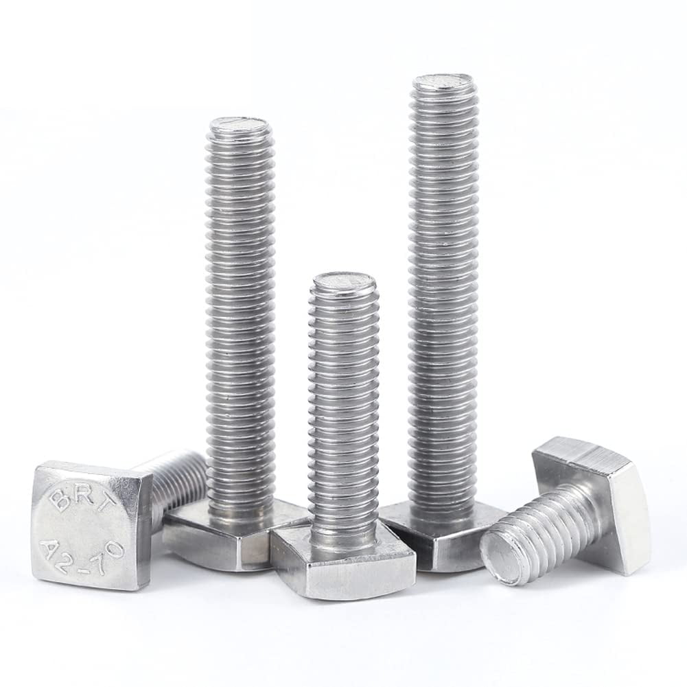 1 Pcs 304 Stainless Steel Square Head Structural Bolts Screws M12x25mm.