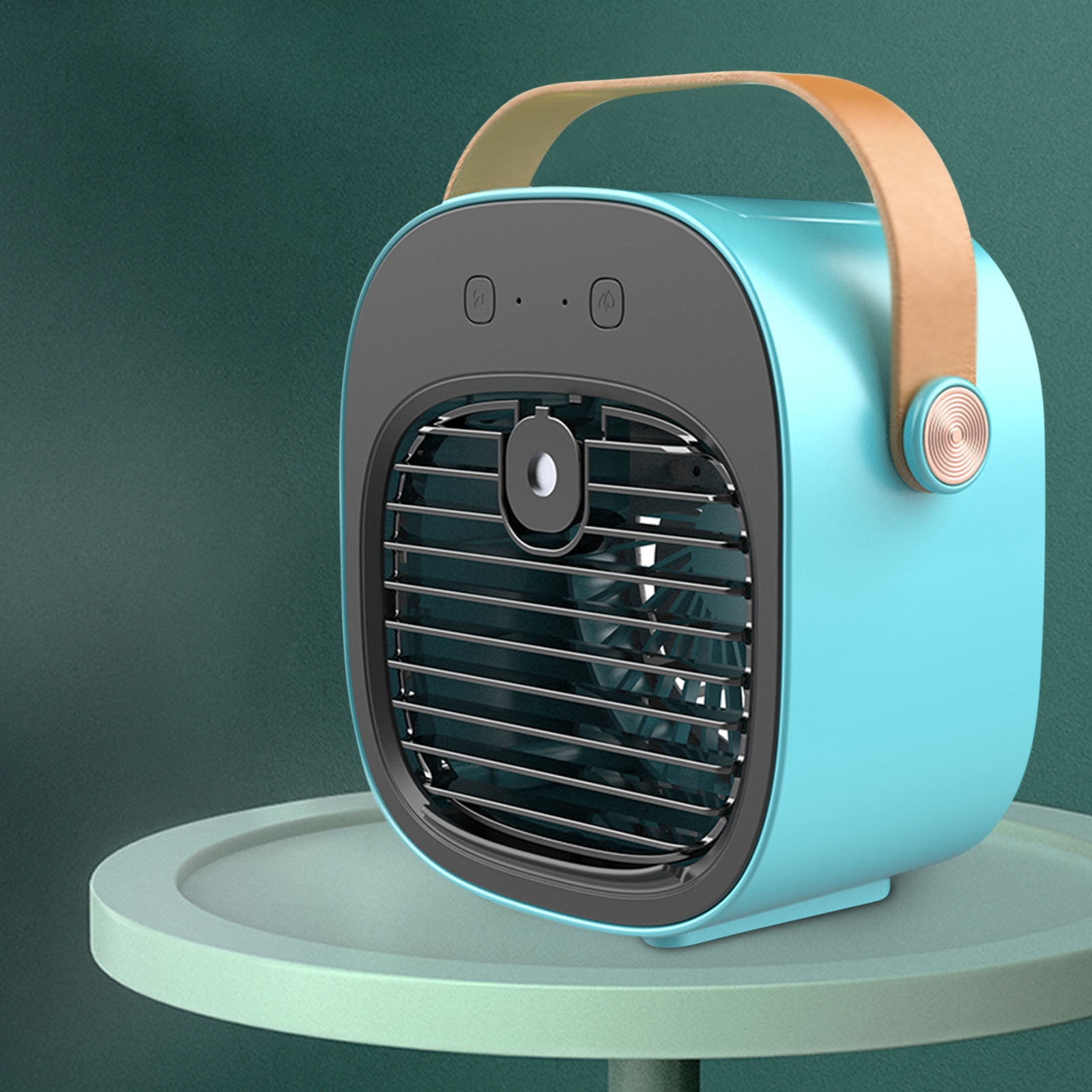 Yhmxh Portable Fan Portable Air Conditioner 3 Speeds Duration 5-10 hrs, Quiet Desk Cooling Fan, Mini Air Conditioner Fan for Home, Bedroom, Travel, Office, Outdoor, Indoor