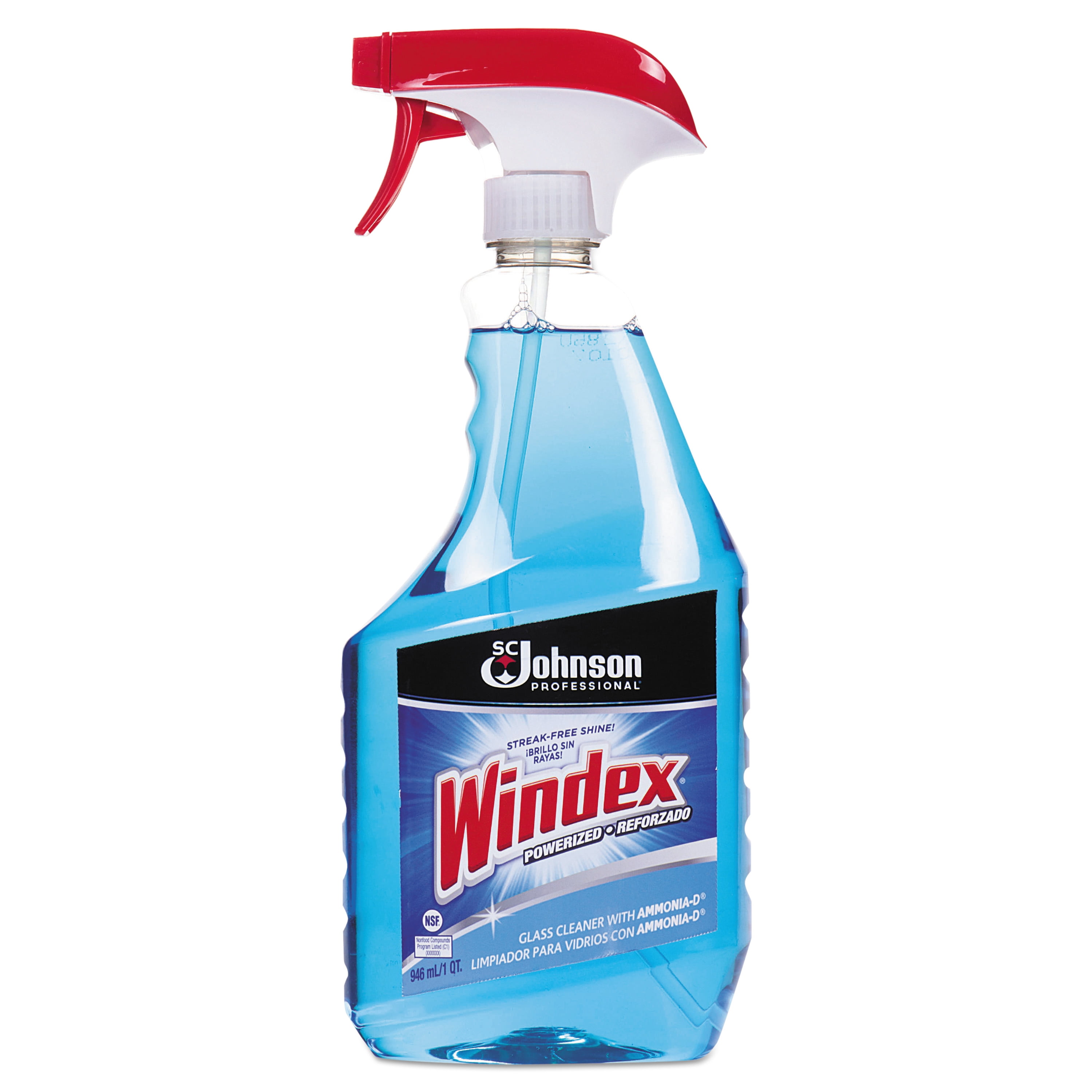 Glass Cleaner with AmmoniaD, 32oz Capped Bottle with Trigger