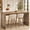 Brown, variant on Fnova 63" Bar Table with Metal Footrest, Modern Counter Height Pub Table, Home Bar Unit for Kitchen, Dining Room, Black