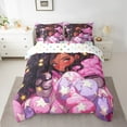 thumbnail image 2 of Afro Comforter Set 7 Piece Bed in a Bag Twin,American African Princess Magical Bedding Sets Black Hair R Stars Sheet Set with Comforter, 2 of 5