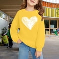 thumbnail image 2 of Mercatoo Teen Girls Oversized Pullover Sweatshirts Cute Heart Graphic Crew Neck Sweatshirts Kids Cotton Loose Long Sleeve Sweater, 2 of 7