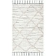 thumbnail image 7 of SAFAVIEH Kenya Branislav Abstract Geometric Wool Area Rug, Ivory/Grey, 6' x 9', 7 of 7