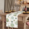 thumbnail image 2 of Table Runners 108 Inches Long Dress Scarves, Sage Green Polka Dots Farmhouse Coffee/Dining/Kitchen Table Runner for Living Room, Modern Abstract Art 13x108 Inch, 2 of 9