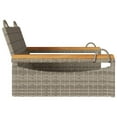 thumbnail image 5 of vidaXL Swing Bench Gray 24.8"x24.4"x15.7" Poly Rattan, 5 of 8