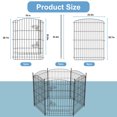 thumbnail image 2 of Garden Fence 6 Pack, 29.7in(H) x 11.7ft(L) Rustproof Decorative Fence Metal, Animal Barrier for Outdoor, Picket Fencing No-Dig for Yard (5 Panels+1 Gate), 2 of 8