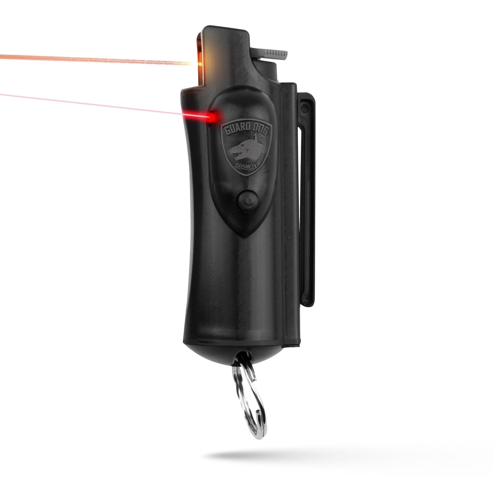 (3 pack) Guard Dog Security Pepper Spray with Laser Sight, 16 ft Range, 0.5 oz, Black, Keychain, 1 pack, New, Pocket Pepper Spray