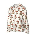 thumbnail image 2 of Kll Red Mushrooms Print Men'S Women’s Upf 50+ Sun Protection Outdoor Hoodie Jacket Long Sleeve Fishing Hiking Performance Shirt- Large, 2 of 8