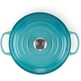 thumbnail image 6 of Le Creuset Enameled Cast Iron Signature Braiser, 3.5 qt., Caribbean 3.5 Qt Caribbean, 6 of 6