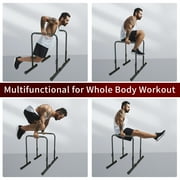 KL KLB Sport Dip Station Power Tower Dip Station Pull Up Bar Power Adjustable Heavy Duty Steel Dip Bar Fitness Training Equipment Max Weight 400lbs
